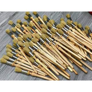 Cọ vệ sinh cán gỗ lông heo