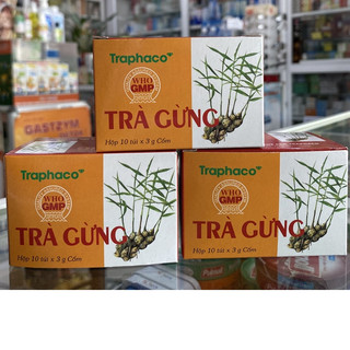 Trà Gừng Traphaco (Hộp 10 túi x 3g cốm)