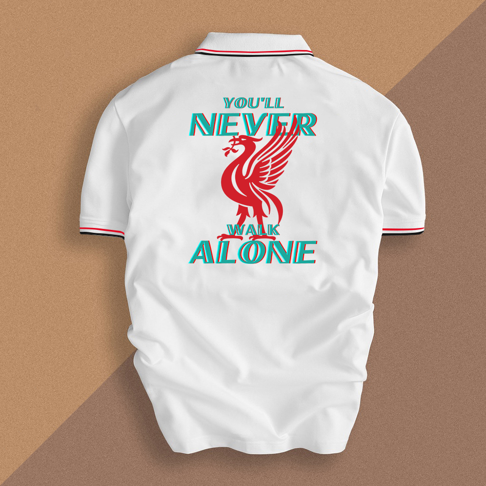 Áo polo Liverpool You''ll Never Walk Alone vải polo cá sấu không xù lông co giãn tốt - Áo thun nam có cổ Gokis shop
