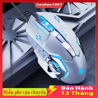 Chuột Gaming T28 Có Dây Chống ồn Dành Cho Game Thủ Chống Ồn Có Đèn LED - BH 12 tháng