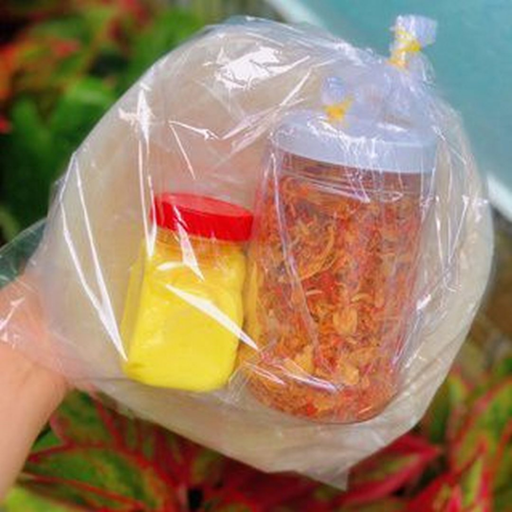 BÁNH TRÁNG MUỐI TÉP BƠ LOẠI NGON ( BÁNH TRÁNG 500G + BƠ 100G )