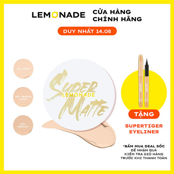 Phấn nước siêu kiềm dầu Lemonade Supermatte Cushion 15g