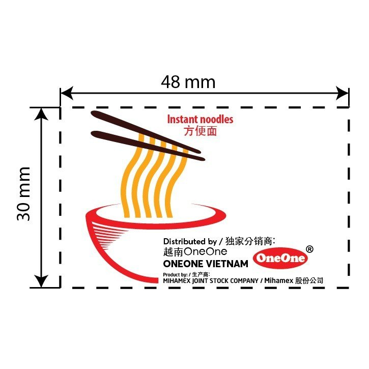 Gói Mì ZumZum Tôm Chua Cay One One 60gr ăn liền 1k 3 MIHAMEX ba miền hảo chua gấu thùng 30 đại indomie trẻ em Zum Zum