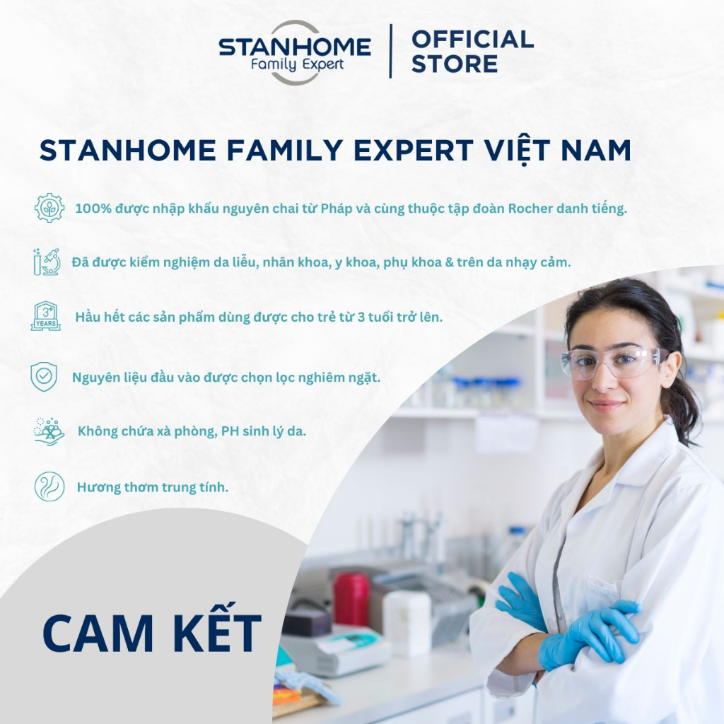 Combo dưỡng ấm dành cho viêm da cơ địa Stanhome All Purpose Fluid- hạn 11.2024