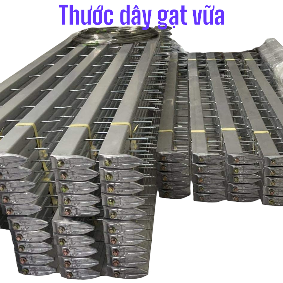 Thước dây gạt vữa cán tường - nhôm trắng