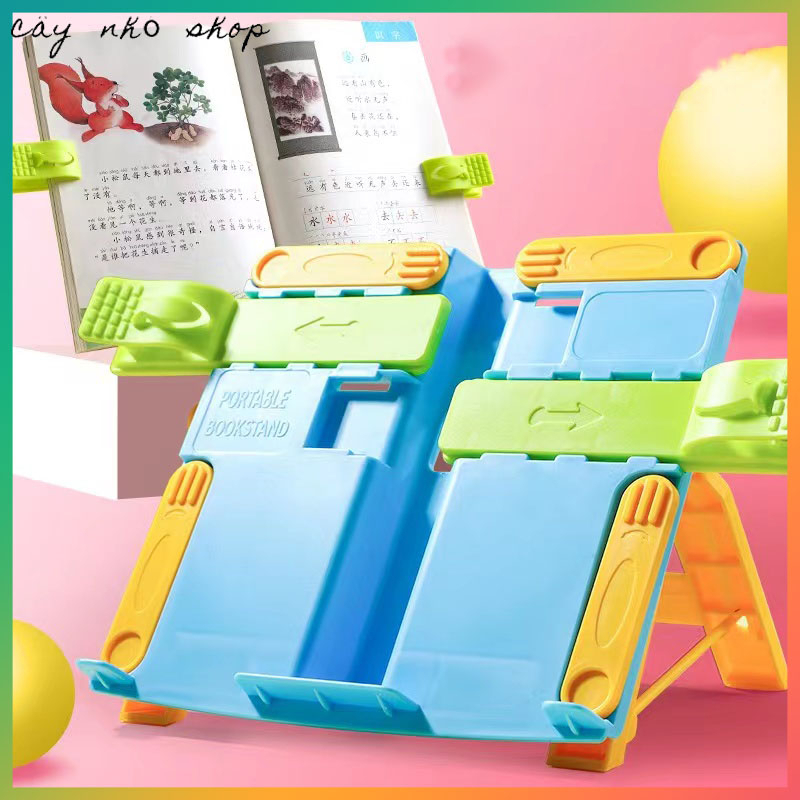 Giá Đỡ Sách, Kẹp Sách Để Bàn, Chống Cận, Chống Gù Lưng Cho Bé，giá kẹp sách, cài sách cho bé học tập tiện lợI