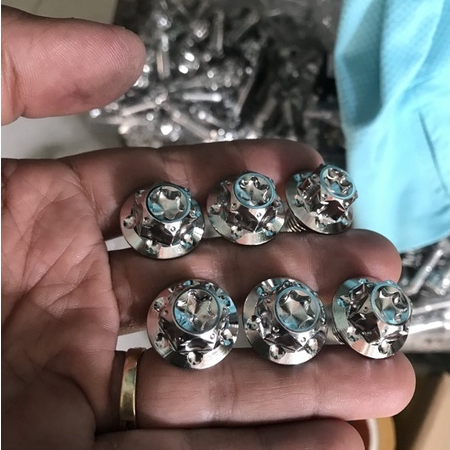 Ốc Salaya Inox 304 10li25 8li25 gắn pát heo dầu yamaha và honda và các vị trí cùng kích thước