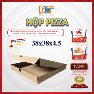 Hộp Carton đựng gà mẹt, lợn mẹt 38x38x4,5cm ( nhận in logo theo yêu cầu) - Pz38