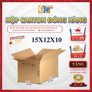 Hộp carton đóng hàng 15x12x10cm - Bao Bì QT.
