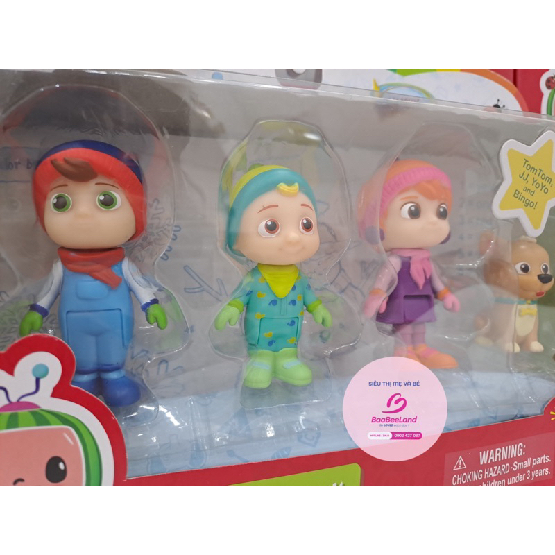 Set đồ chơi mô hình nhân vật Cocomelon đáng yêu chủ đề mùa đông - BAABEELAND