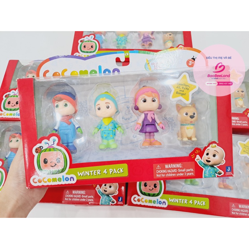 Set đồ chơi mô hình nhân vật Cocomelon đáng yêu chủ đề mùa đông - BAABEELAND