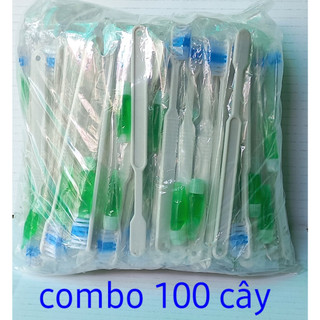 [loại 1] 100 cây Bàn Chải kèm kem đánh răng du lịch - nhà nghĩ khách sạn