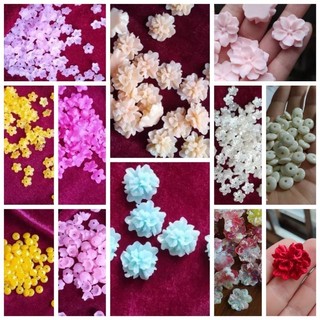 Set 1- 10 hoa nhựa làm trang sức