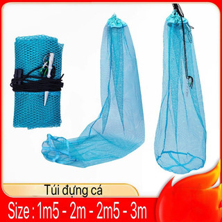 Túi lưới đựng cá rộng 55cm dài 1m5 2m 2m5 3m