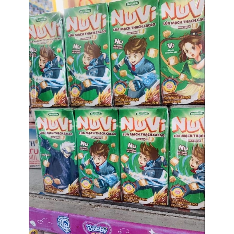 Thùng sữa nuvi thạch socola 110ml 48 hộp