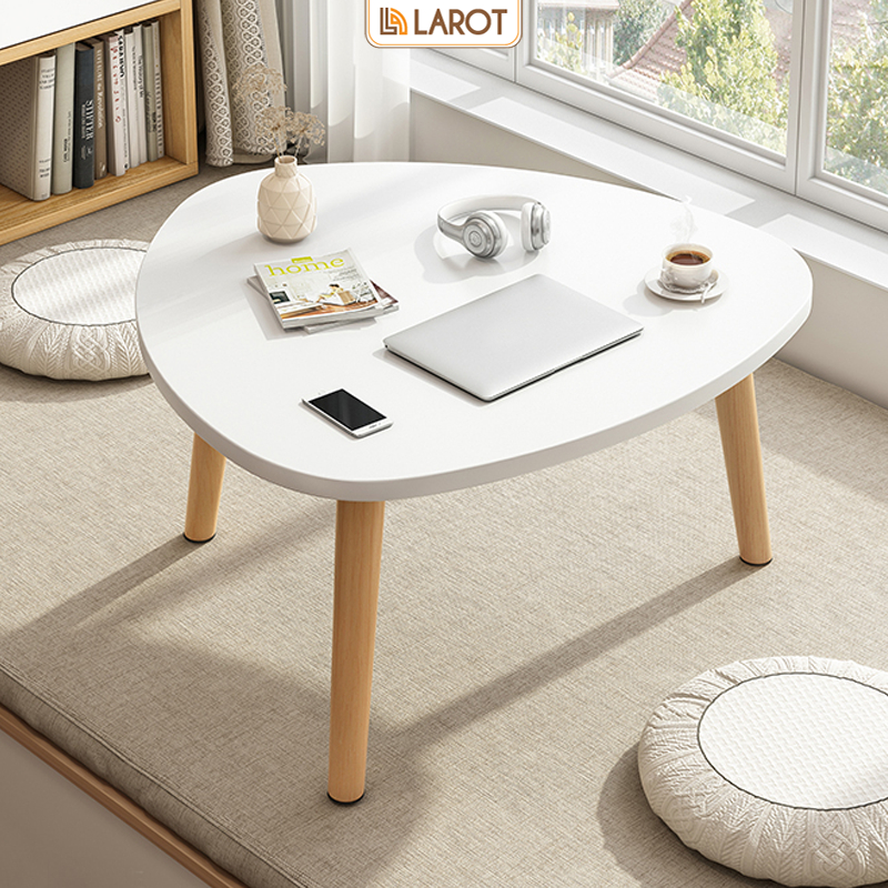 Bàn cafe decor phòng phong cách vintage mặt gỗ mdf phủ melamin nhãn hiệu Larot - Lp77