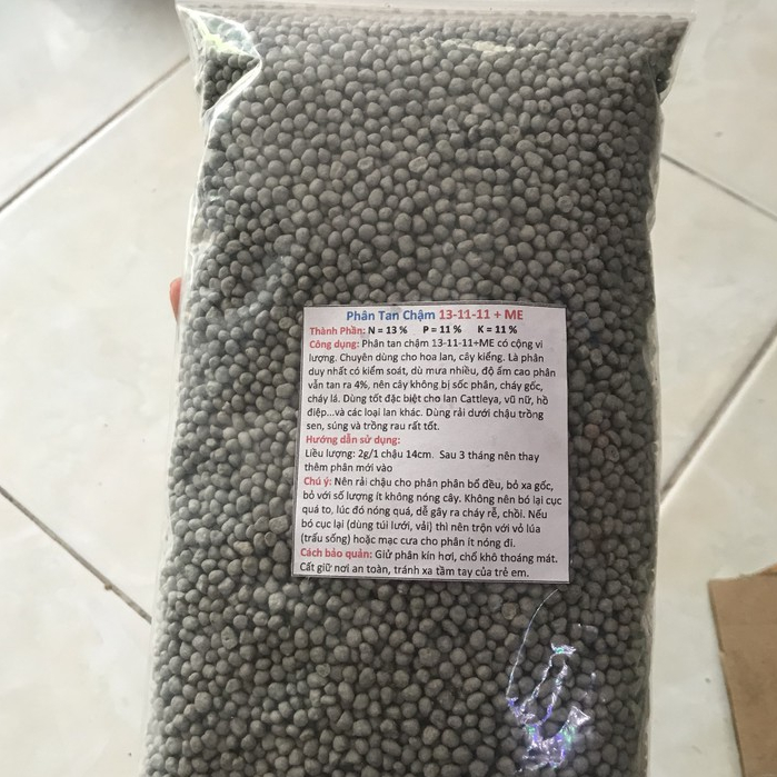 Phân chì nhật tan chậm Hi-Control 13-11-11+ME & 14-13-13 túi 500g, dùng trên lan, bonsai, cây cảnh, cây ăn trái