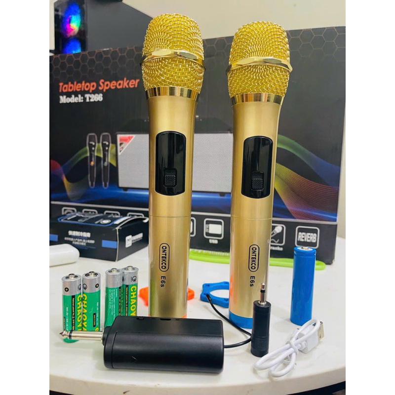 Micro không dây cao cấp hát karaoke với loa kéo, dàn karaoke gia đình