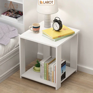 Bàn cafe mini 2 tầng gỗ mdf phủ melamin nhãn hiệu Larot - Lp23