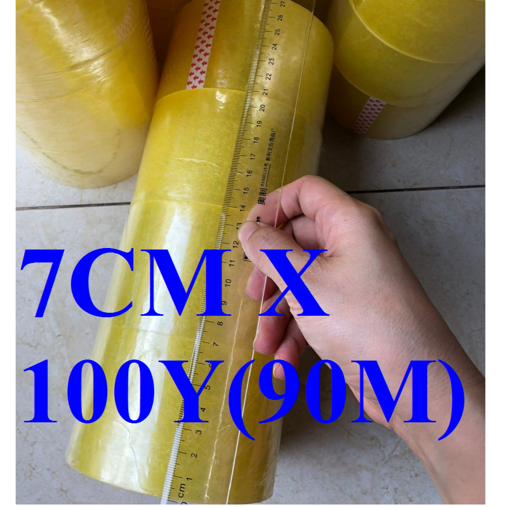 Băng keo trong 7cm dài 100y (1 cây 4 cuộn)