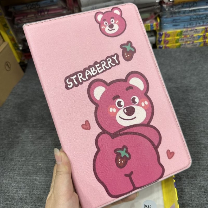 Bao da Samsung Tab S6 lite P610 P615 dẻo hình siêu dễ thương gấu mèo kitty gấu dâu lotso chất bao đẹp