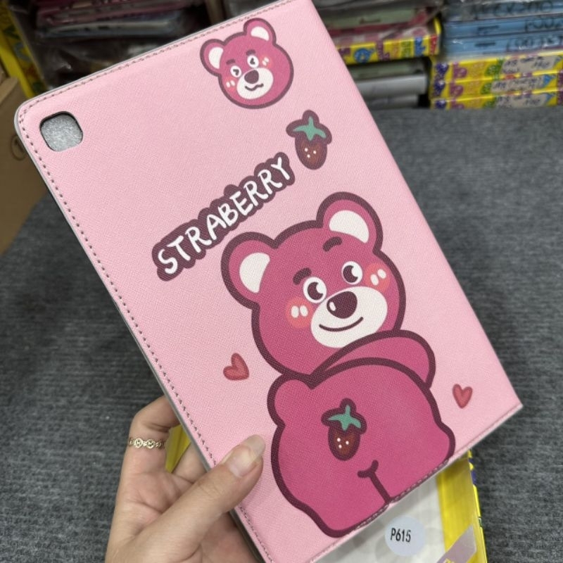Bao da Samsung Tab S6 lite P610 P615 dẻo hình siêu dễ thương gấu mèo kitty gấu dâu lotso chất bao đẹp