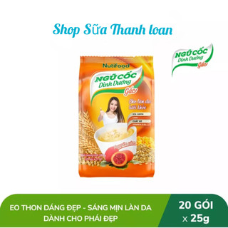[HSD T8-2024] Ngũ Cốc Dinh Dưỡng Nguyên Cám Vị Gấc NutiFood Bịch 500g
