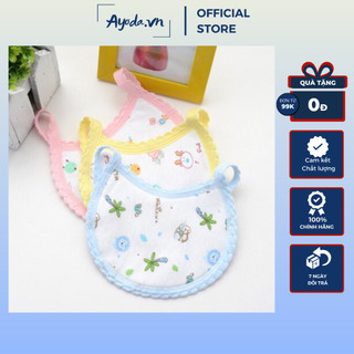 Yếm cotton tròn nhồi bông siêu mềm giữ ấm cổ và ngực cho bé