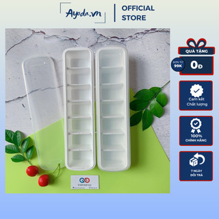 Set 2 khay đá, khay trữ đông đồ ăn dặm cho bé Song Long 7 ô có nắp đậy
