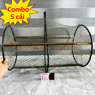 Combo 5 Lờ Cá Lóc, Bẫy Cá Lóc, Cá Trê Cải Tiến Vành Nhựa