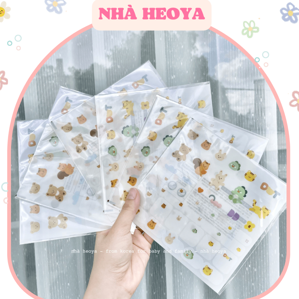 MIẾNG DÁN STICKER HÌNH THÚ DOTTODOT