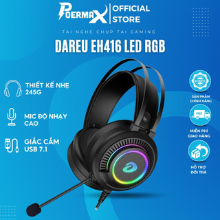 Tai nghe chụp tai gaming Dareu EH416 led RGB đầu cắm usb 7.1- Hàng chính hãng