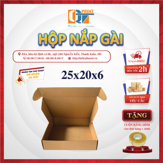 Hộp carton nắp gài 25x20x6cm (B36)