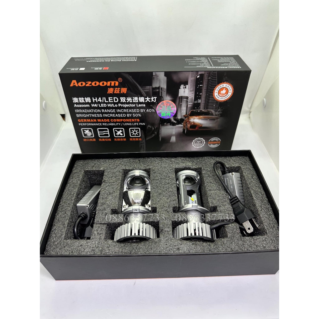 Đèn bi led mini H4 hàng Aozoom cao cấp