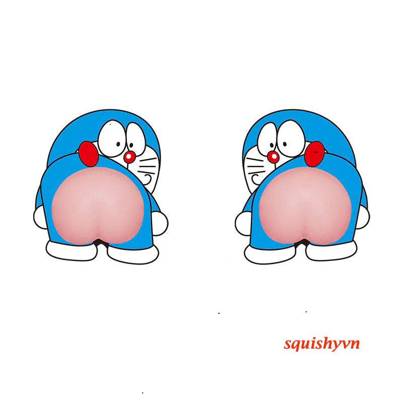 Miếng dán mông Sillicon Sticker, Quả đào mông Bóp Giảm Stress, siêu hot, dán ốp điện thoại dán ô tô xe máy chặn cửa