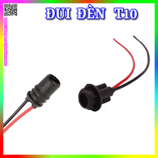 Đui đèn t10, chân đèn t10, cắm demi lắp mặt đồng hồ, xi nhan, biển số, đèn trần dc 12v-24v