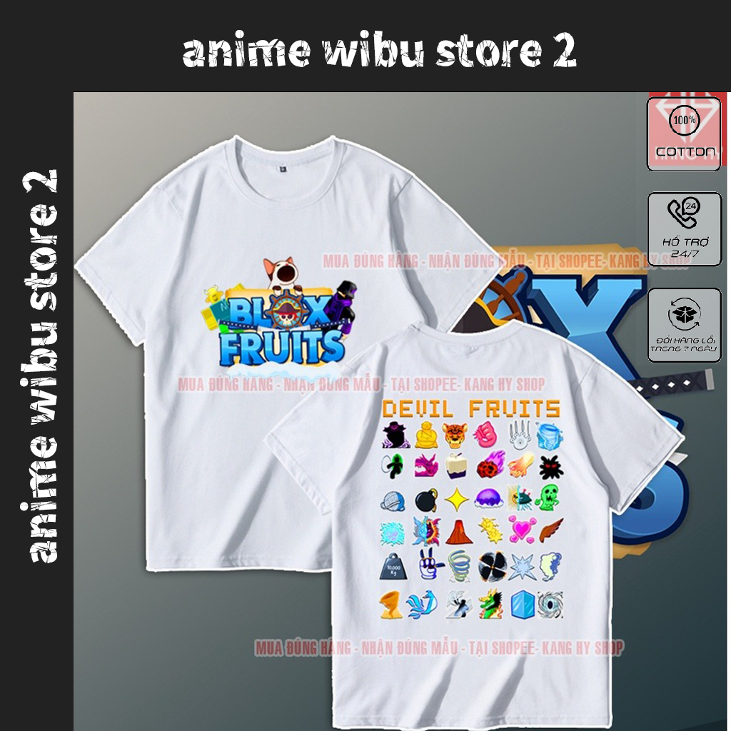 Áo phông Games Blox Fruits độc đẹp giá rẻ mẫu HOT bán chạy