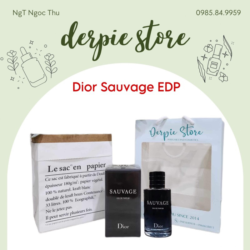 Nước hoa nam 𝐃𝐢𝐨𝐫 𝐒𝐚𝐮𝐯𝐚𝐠𝐞 𝐄𝐃𝐏 - tươi mát, mạnh mẽ, trầm lắng