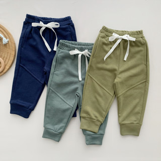 Set -combo 3 quần dài nỉ da cá phong cách thể thao bo gấu Samsoo Kids cho bé