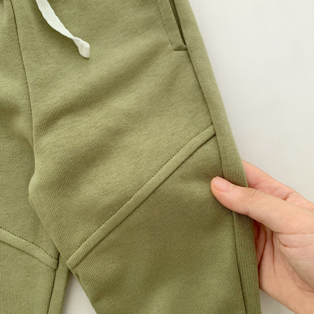 Set -combo 3 quần dài nỉ da cá phong cách thể thao bo gấu Samsoo Kids cho bé