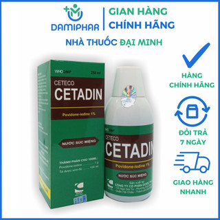 Nước Súc Miệng Cetadin Ceteco Lọ 250ml