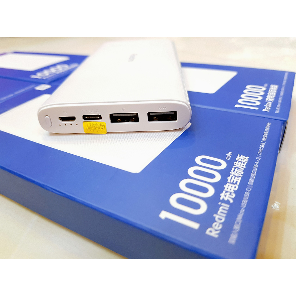 Pin sạc dự phòng Xiaomi Redmi 10000mAh, 2 Cổng Ra Usb, Có Sạc Nhanh, Bảo Hành 12 tháng
