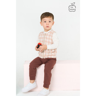 Áo gile la pomme caro tai gấu - nâu