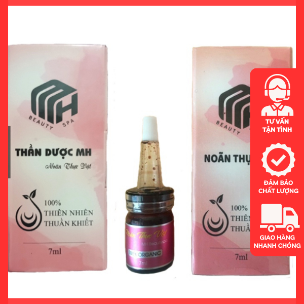 Noãn thực vật MH Beauty Spa Thần dược MH 7ml ⚡ CHÍNH HÃNG ⚡ Serum giảm mụn làm dịu da dưỡng phục hồi da