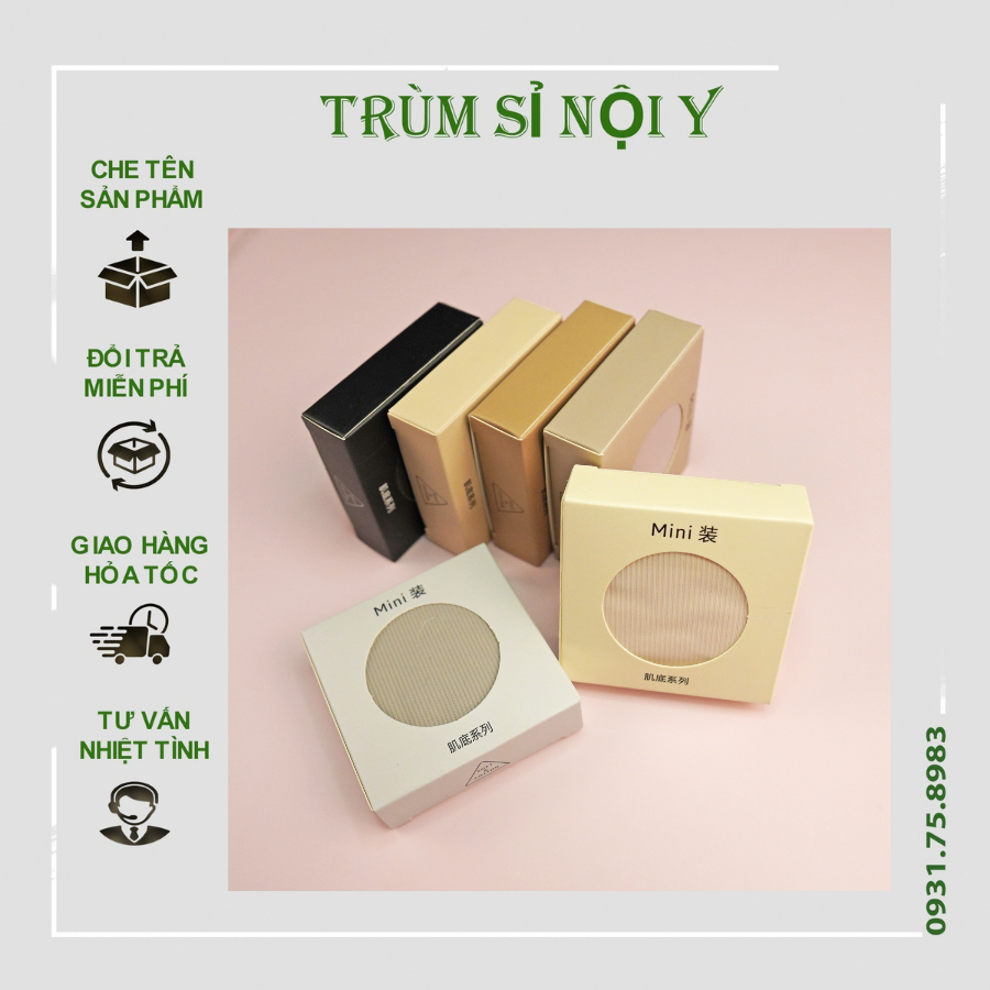Set 6 Quần Lót Su Thạch Tàng Hình Không Đường May Chống Lộ Viền Tone Màu Trà Sữa Kèm Hộp Mini - Trùm Sỉ Nội Y