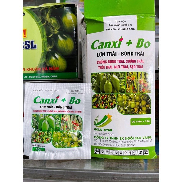 Phân bón 𝐂𝐀𝐍𝐗𝐈 𝐁𝐎 Chống rụng trái non, tăng đậu trái sử dụng cho cây ăn trái, cây trồng các loại.