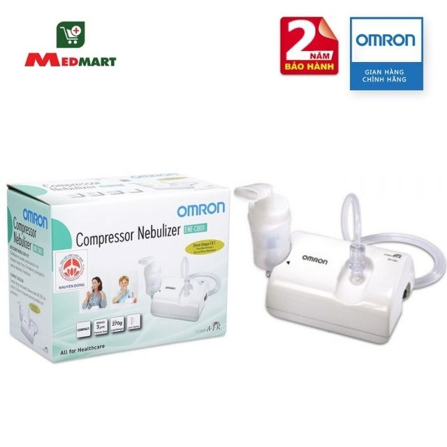 Máy Xông Khí Dung Xông Mũi Họng OMRON NE C801 Nhật Bản - MEMART