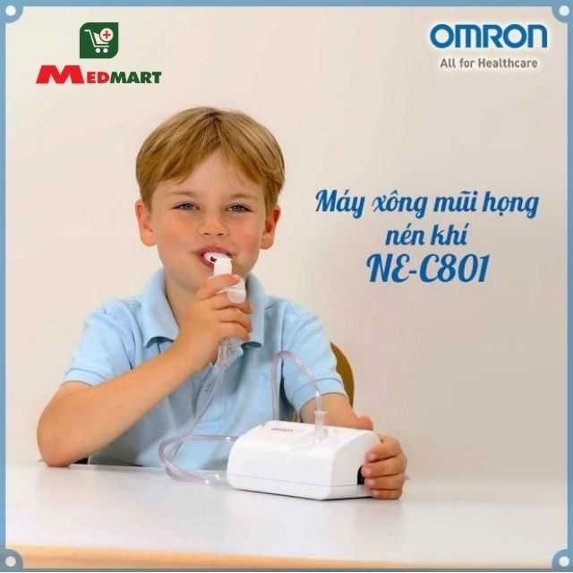 Máy Xông Khí Dung Xông Mũi Họng OMRON NE C801 Nhật Bản - MEMART