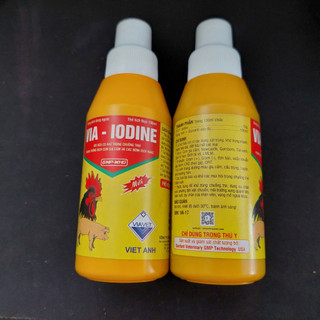Sát trùng chuồng, sát trùng vết thương Via Iodine chai 100ml