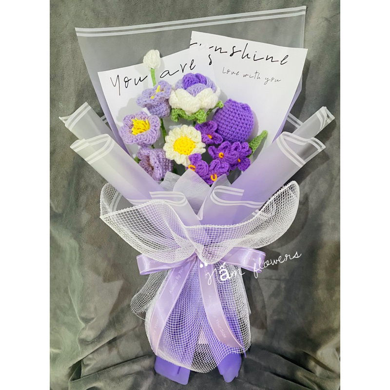 Bó hoa đan len siêu xinh xắn dành tặng người thân